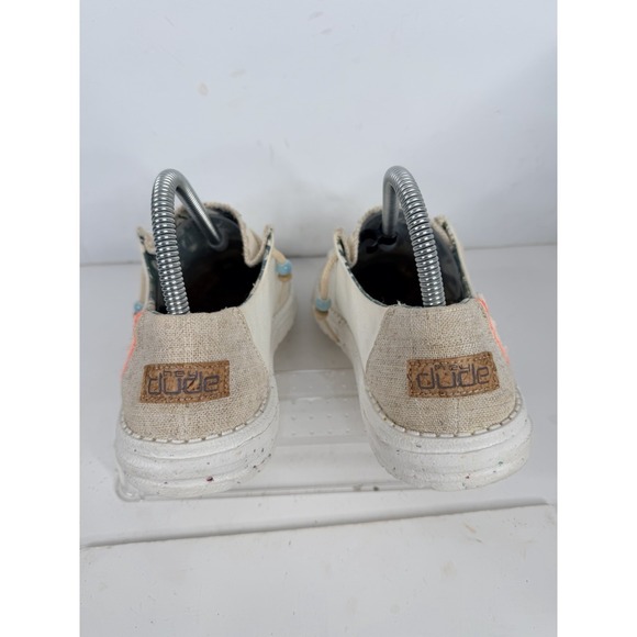 Hey Dude Wendy Natural Salt Canvas Shoes Women's Size 8 Lightweight Comfort - Picture 5 of 11